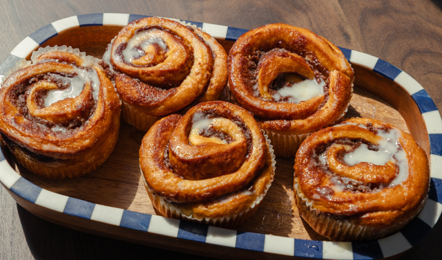 Cinnamon Rolls at Brew Cafe and Bistro